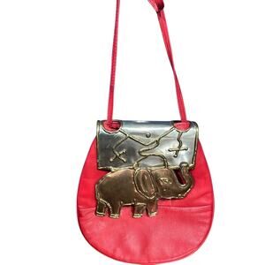 Brutalist Vintage - Carvalhu's Brazil - RARE RED Crossbody Bag